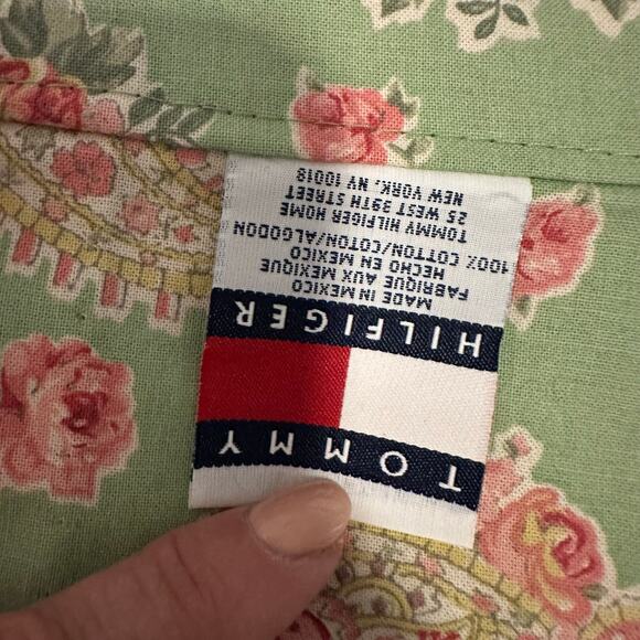 Tommy Hilfiger Window Curtains Cottagecore Floral Striped Panels Valance 17x87 - Picture 5 of 7